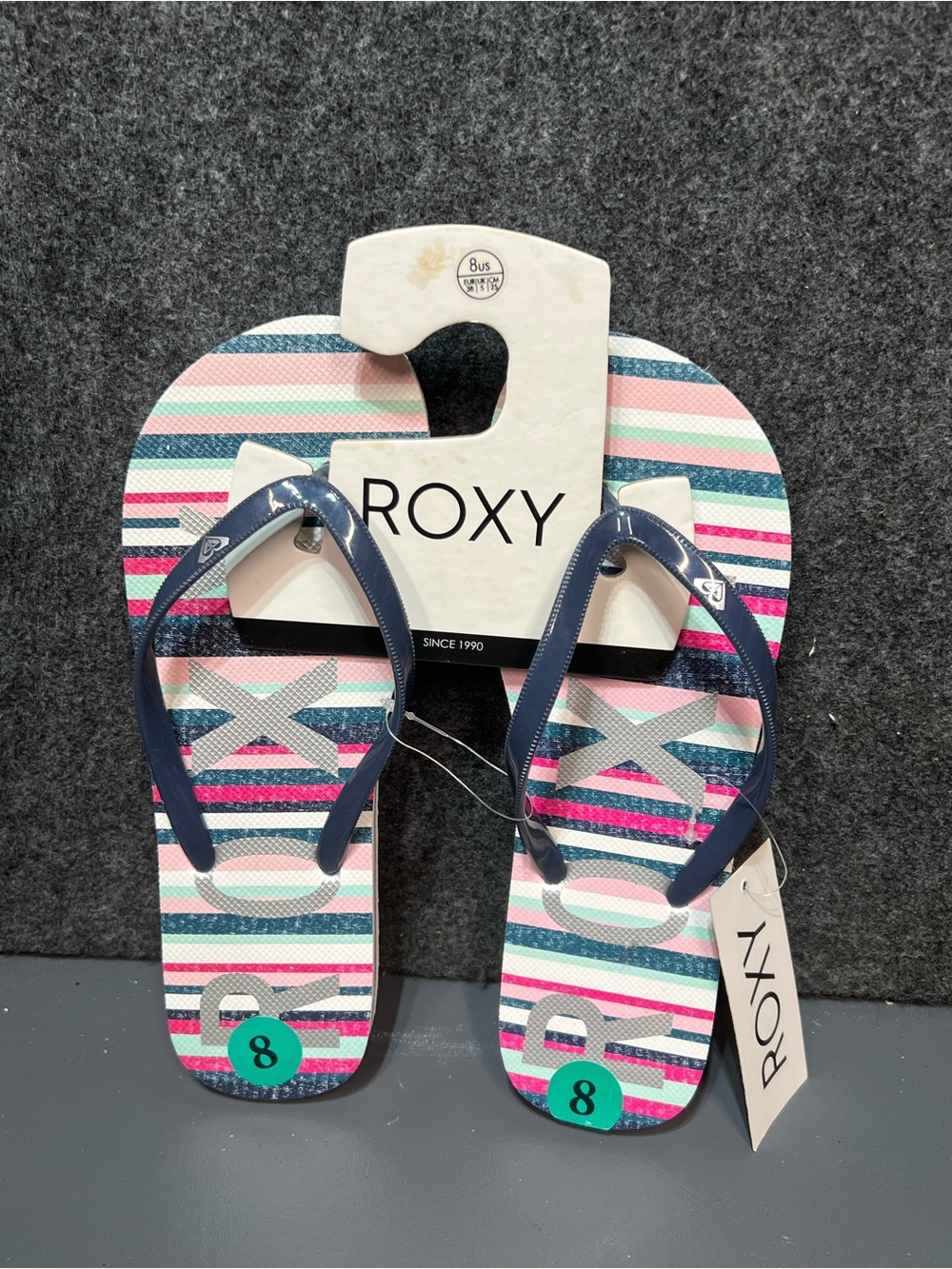 Roxy Women's Tahiti VII Flip Flops Size 8 Women’s